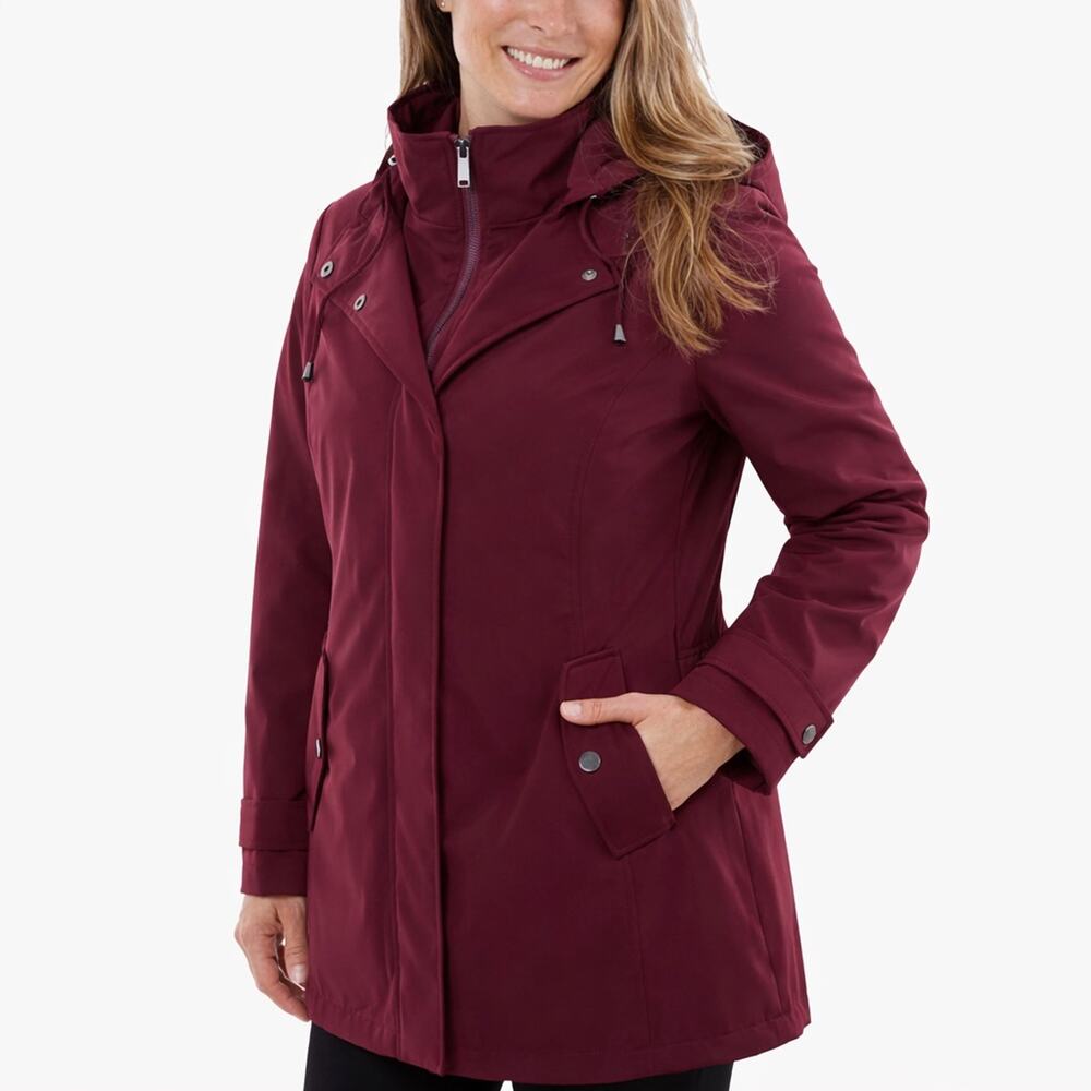 NWT HFX All Weather Trench Zinfandel M